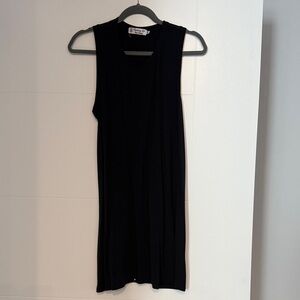 Fighting Eel Sleeveless Black Knit Tank Dress